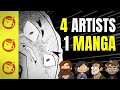Four artists one manga page challenge