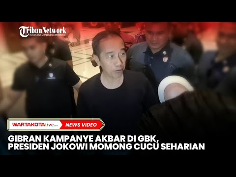 Gibran Kampanye Akbar di GBK, Presiden Jokowi Momong Cucu Seharian