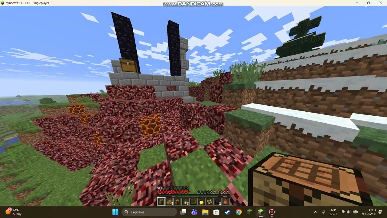 minecraft обаче играя HARDCORE  епизод 1