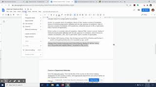 Create a hanging indent in Google docs