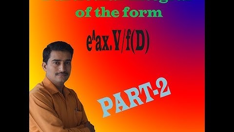 VTU Engineering maths-2 particular integral type-4 (PART-2) || Advanced maths-2 particular integral