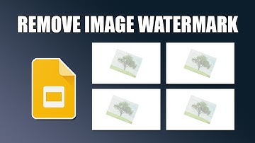 How to remove image watermark in google slides