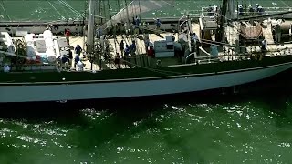 Tall ships sail into St. Petersburg