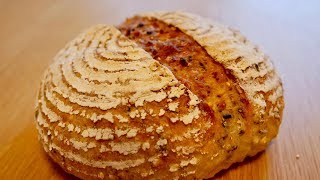 なるべく楽して美味しい焼きたてパンを食べたい皆様へ。捏ねずにほぼ放置で作る雑穀パンの作り方(137)