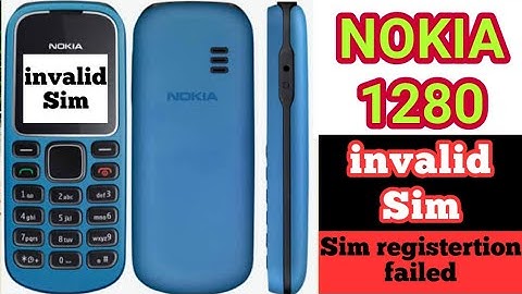 Nokia1280 invalid sim Sim Registertion failed Solution 100% Done.