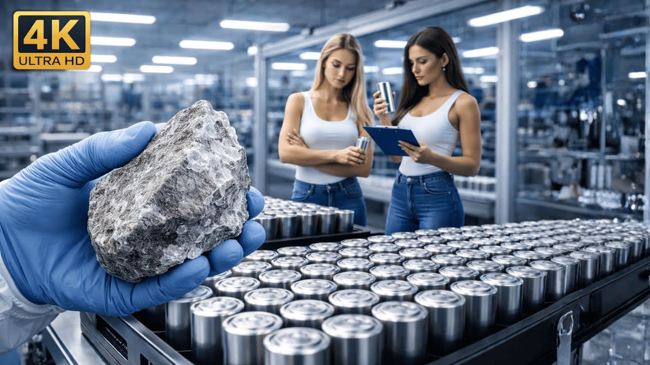 Inside a Battery Factory (Full Process) — How Lithium Batteries Are Produced