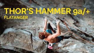 Thor's Hammer 9a/+ climbed by Dylan Chuat