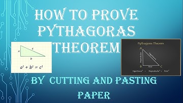 How to prove Pythagoras theorem Activity by cutting and pasting papers Sarthak Gupta
