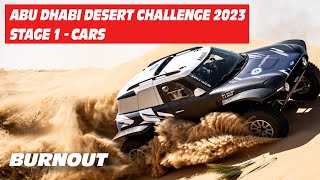 Abu-Dhabi Desert Challenge 2023 | STAGE 1 | CARS | BURNOUT