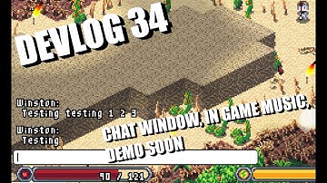 Isometria Devlog 34 - Chat Window, In Game Music, Demo Soon!  - Made with Pygame and Python