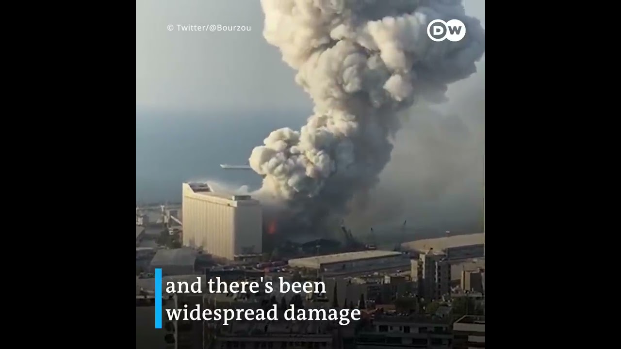 Beirut explosion   Multi angle footage  DW News