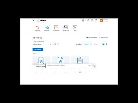 D2L Student   Portfolio Tool   Part 1