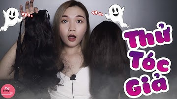 Trải Nghiệm Thử TÓC GIẢ Giá Rẻ Trên Shopee Chỉ 20K | Vylog | Vyy Story