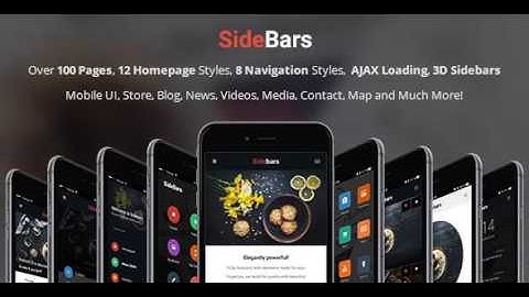 SideBars 3D | Mobile & Tablet Responsive Template | Themeforest Website Templates and Themes