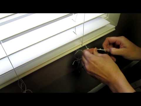 How to shorten Faux blinds