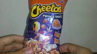 Ninety Seventh Chip Review of the Year: Cheetos, Brazil: Pipoca Doce *  Brand: @cheetos_brasil * Taste: A deliciously sweet caramel…