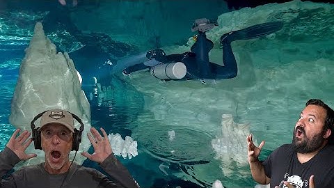 Divers React to trippy cave diving video