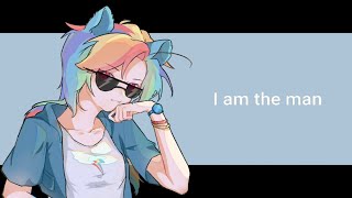 I am the man || humanized Rainbow Dash [by 阿白不知道要取什么名]