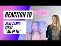 Voice Teacher Reacts to 张靓颖 All of Me -Jane Zhang Performance【湖南卫视官方版】