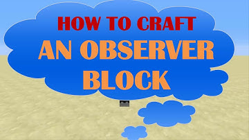 HOW TO CRAFT AN OBSERVER BLOCK! - Minecraft 1.11