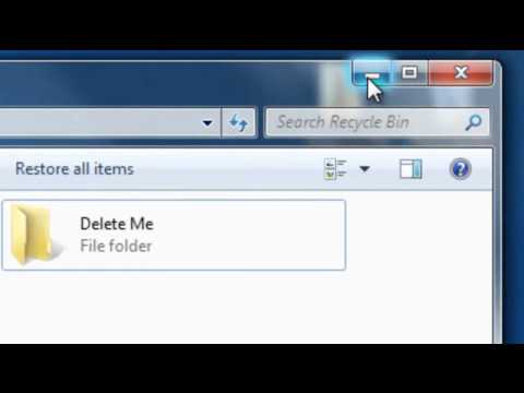 How to empty Recycle Bin In Windows Xp, Vista, and 7