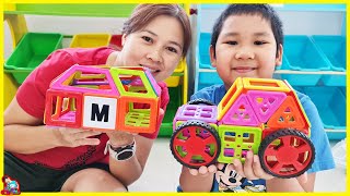 น้องบีม | ตัวต่อแม่เหล็ก รถ หุ่นยนต์ ลูกข่าง