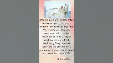 Thumbnail of 🦄 Sign of Dream horse form universe...#universe #angelicenergy #whitehorse