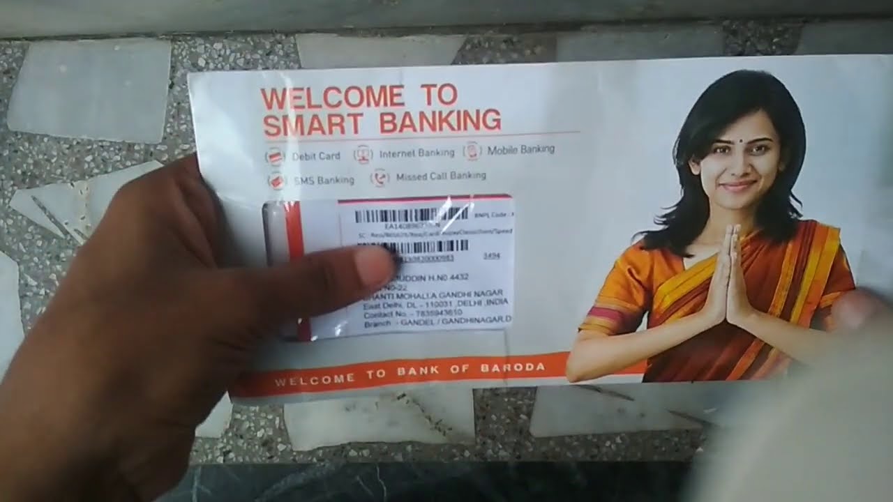 Bank Of Baroda Welcome Kit Unboxing Bank Of Baroda Debit Card Bank 