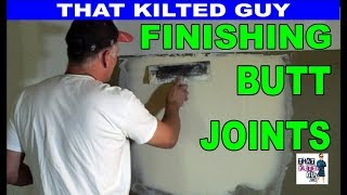 How To Mud \& Coat a Drywall Butt Joint, (4' seam) and why you have to coat it WIDE