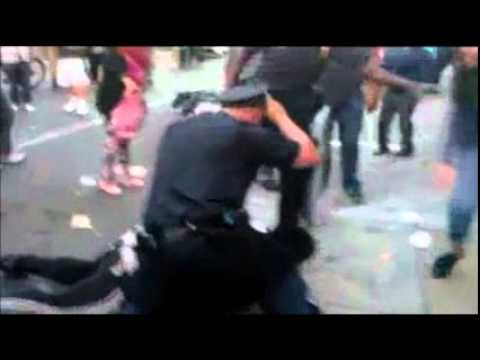 Police beatdown