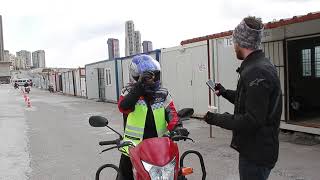 Motosi̇klet Eği̇ti̇mi̇ Rabi̇a 3.Ders Başlangiç I Slalom I İncek Motosiklet Sürüş Alanı