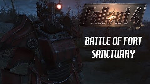 Fallout 4 - CINEMATIC SETTLEMENT TOUR AND BATTLE SCENE - Fort Sanctuary (Sanctuary Hills)