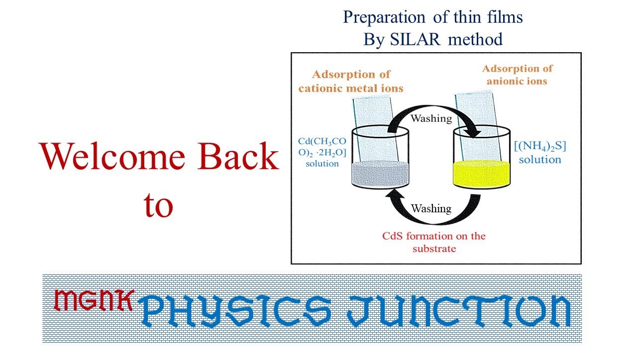 Preparation of thin films in SILAR method in Tamil - YouTube