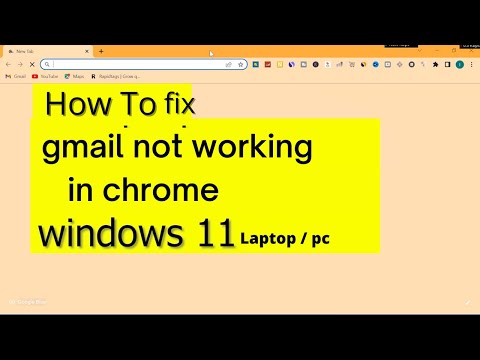 Fix Gmail not working in chrome windows 11 windows 11 gmail stopped working Gmail Not Working