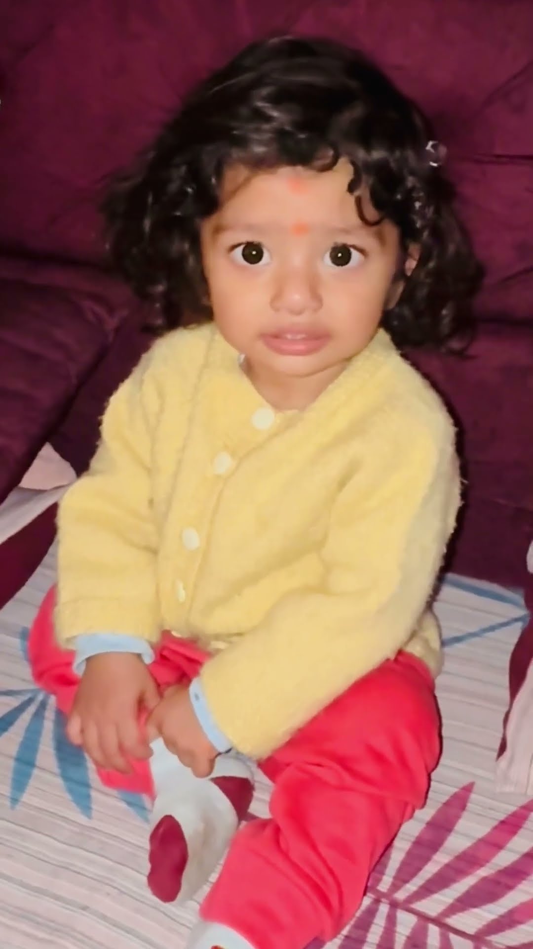 Cute baby crying for sleeping with mom ???