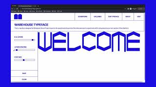 Interactive variable type design | ArtCenter Graphic Design Project