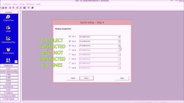Panasonic PBX KX-TES824 Starting PC  Programing