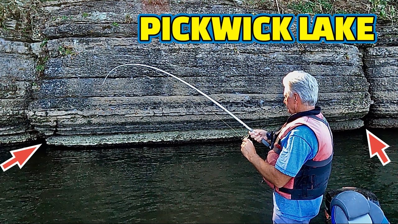 Рыбалка на обрывах реки Теннесси ниже плотины Уилсон!! (озеро Пиквик)