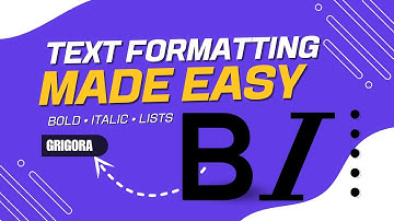 Formatting Text in Grigora Blog Editor | Bold, Italic & More