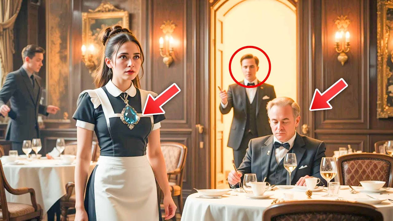 Бедную официантку уволили… И вдруг миллиардер заметил её кулон и замер от шока