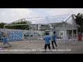 How to install 10m 30' clear span  free stand  aluminum PVC  party wedding tent