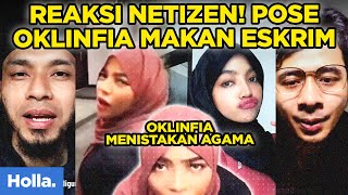 Reaksi Netizen Pose Oklinfia Makan Eskrim, Aduh... Oklinfia Menistakan Agama