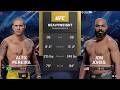 Alex Pereira vs Jon Jones Full Fight - UFC 6 Fight Night