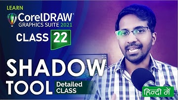 Drop Shadow Tool | Class 22 | CorelDRAW 2021 tutorial in Hindi, Urdu