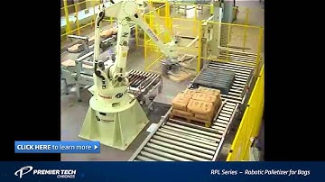 Robotic Bag Palletizer, up to 1800 bags per hour (RPL-1200 Series)