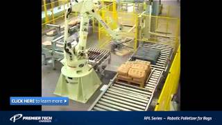 Robotic Bag Palletizer, up to 1800 bags per hour (RPL-1200 Series)