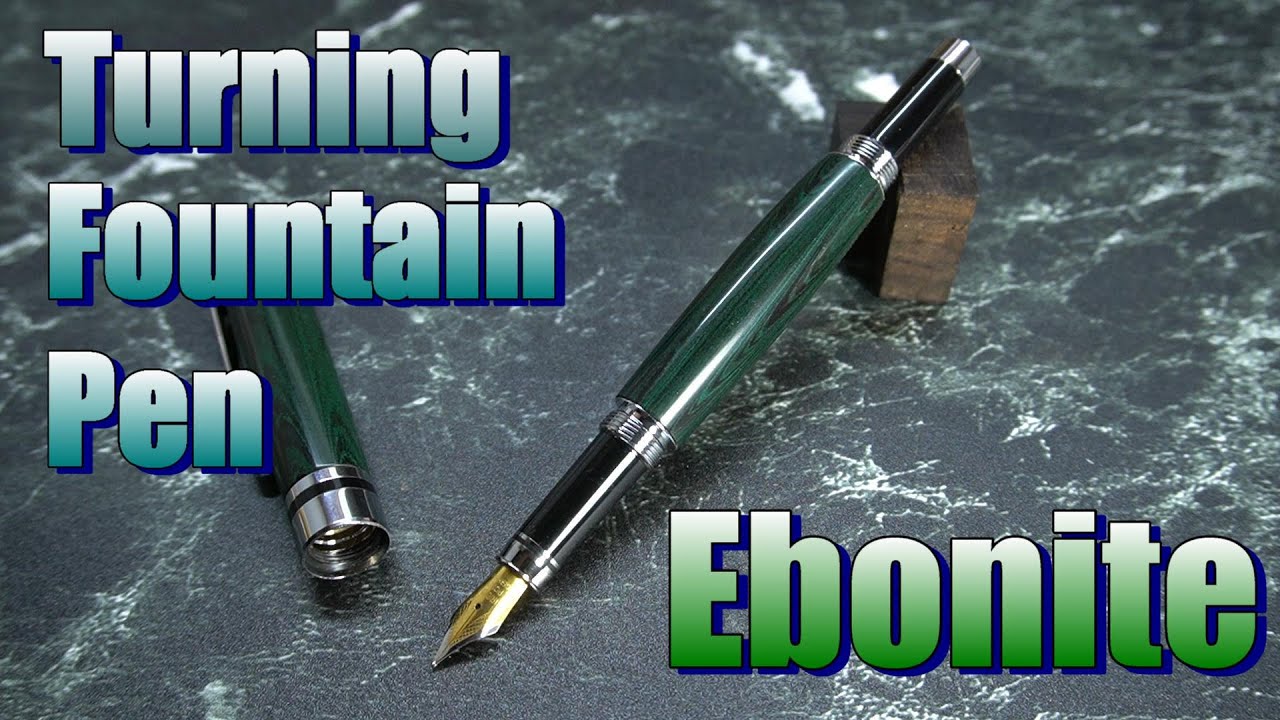 Turning ebonite fountain pen【pen turning】 YouTube
