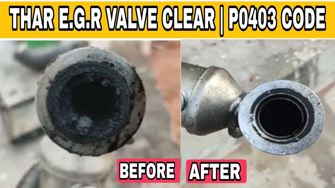 MAHINDRA THAR EGR VALVE CLEANING P0403 TROUBLE CODE ENGINE LIGHT