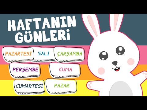 Haftanın Günlerini Öğreniyorum | Eğlenceli ve Eğitici Çocuk Şarkısı | Tatlış Tavşan