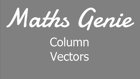 Column vectors